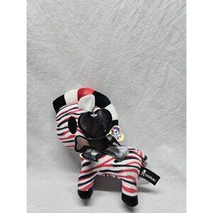 Tokidoki Unicorno Plush - ZAMBA (Small - 7.5 inch) - Red White Black Zebra